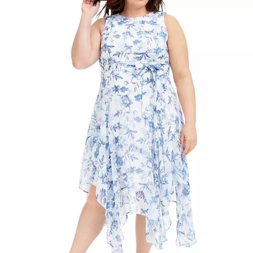 Plus size Fit and Flare Dress from CALVIN KLEIN